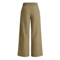 thumbnail image 5 of Summer Linen Pants for Women Wide Leg Beach Pant Elastic Waist Lightweight Casual Flowy Lounge Trousers with Pocket, L, 5 of 7