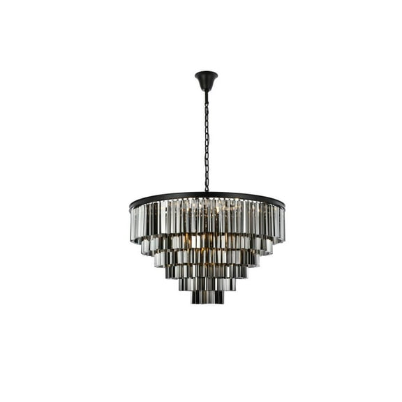 Elegant Lighting Sydney 44" 10 Light Royal Crystal Chandelier