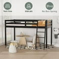 thumbnail image 5 of VINGLI Loft Bed Frame with Inclined Ladder, Solid Wood Loft Bed, 5 of 9