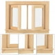 thumbnail image 4 of Ventana de madera, mini ventana de simulación de madera, ventana de casa de muñecas, ventana de madera de casa de muñecas, parte superior de la línea, 4 of 9