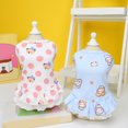 thumbnail image 3 of CBFFDC Dog Princess Dress Soft Comfortable Cartoon Pattern Dog Lace Ruffled Hem Vest Daily Wear Summer Pet, 3 of 5
