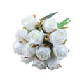 thumbnail image 1 of Rosa Sosteniendo Flores Ramo Novia Accesorios de Fotografía de Boda Flores Falsas Artificiales 12 Piezas seitruly JJ19843-07, 1 of 6