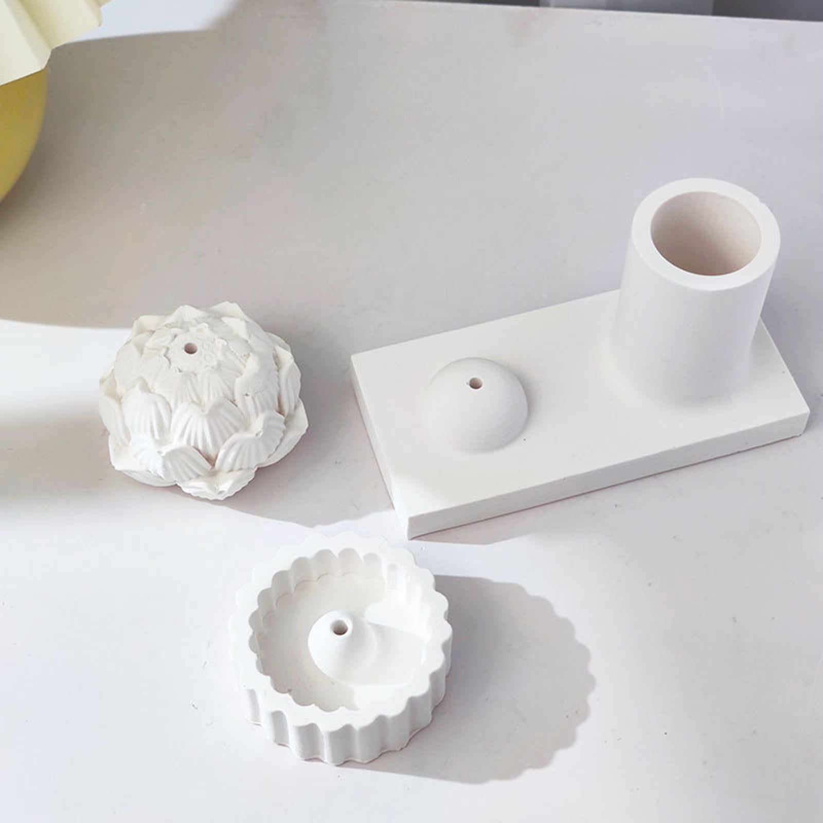 Candlestick Resin Mold Flower Epoxy Casting Silicone Molds for Holder Home Table Decorations