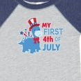 thumbnail image 4 of Inktastic My First 4th of July with Dinosaur Boys or Girls Baby Bodysuit, 4 of 5