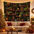 thumbnail image 3 of Tiered Wooden Bookshelf with Filled Abundance Books Greenery, Mystical Fantasy for Space Lovers, Galaxy Room Decor, Mother'S Day Gift, Tapestry Wall Hanging for Bedroom and Dorm, 3 of 7