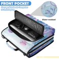 thumbnail image 6 of Zipper Binder with Shoulder Strap 2 inch 3 Ring Waterproof File Folder Organizer Bag 500 Sheet Whimsical Underwater Scene, 6 of 8
