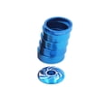 thumbnail image 2 of Sonducket CANSUCC 8 piezas/Kit aleación bicicleta auriculares espaciador portátil Universal resistente reemplazo frente horquilla arandela oro Ciclismo Azul, 2 of 6