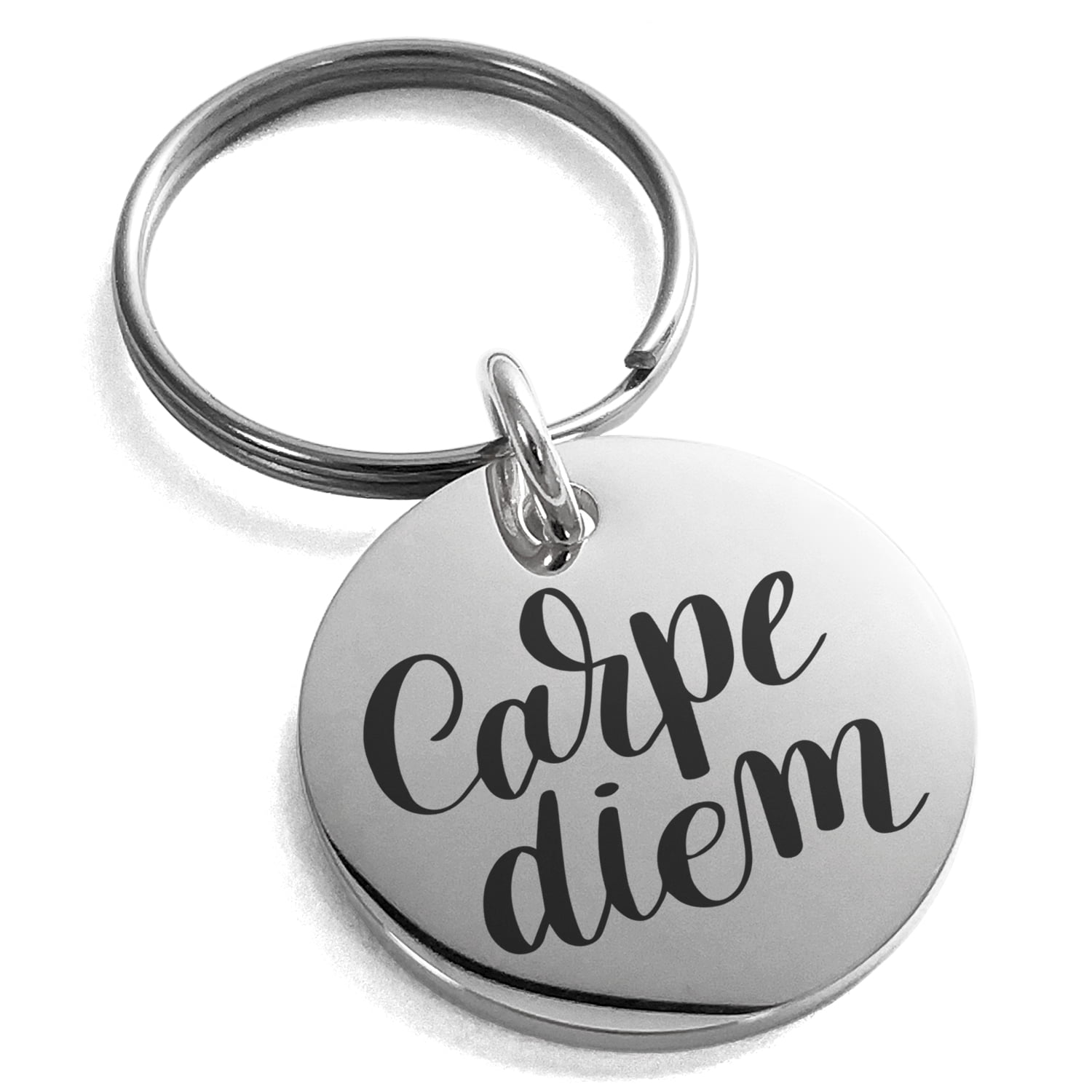 Charm Argento Con Scritta CARPE DIEM – Ciondolo A Tema Frase Motivazionale, Regalo Significativo