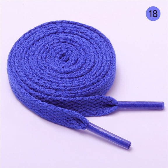 XmhyTop 2 Pair Flat Shoe laces 8mm Wide Shoelaces for Athletic Running Sneakers-A18