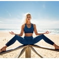 thumbnail image 2 of Blue Camo - Performance High Waist Leggings with Side Pockets, 2 of 7