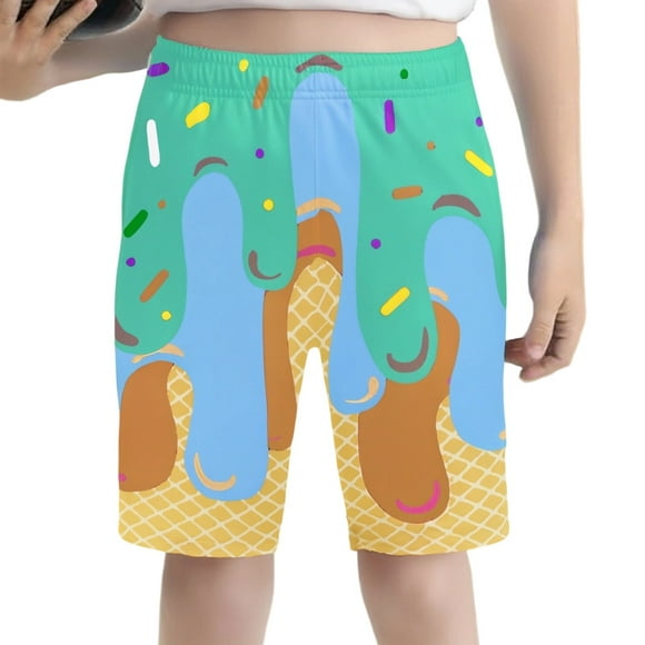 Kids Boys' Shorts Elastic Waist Pull On Summer Shorts Essentials Shorts 7-8 Years