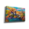 thumbnail image 2 of Epic Graffiti 'Pride Fight in the Savanna African Lions' by Jace D McTier, Giclee Canvas Wall Art, 60"x40", 2 of 8