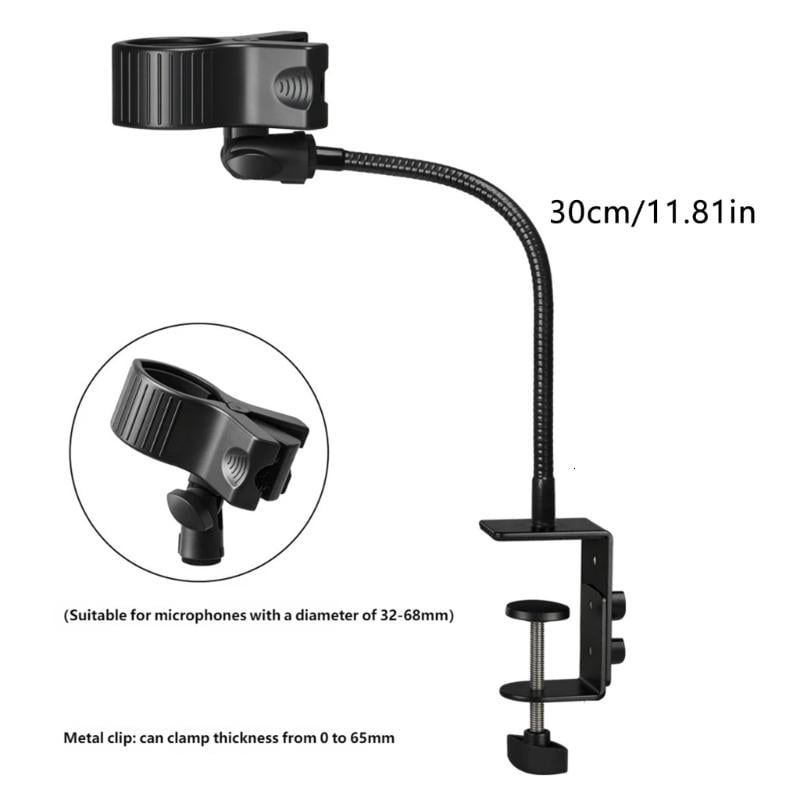 CEORPER Gooseneck Microphone Arm Stand Microphone Holder for Handheld Microphone