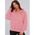 thumbnail image 3 of Sudadera PRETTYGARDEN Otoño 2025 para Mujer Media Cremallera Rosa XXL, 3 of 5