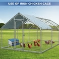 thumbnail image 4 of Heavy Duty 4-Compartment Metal Chicken Nesting Box with Stand – Removable Tray, Easy Egg Collection & Cleaning, Waterproof Roof, Non-Slip Base, Wall Mount – Poultry Coops, Backyards, Farms, 4 of 8