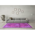 thumbnail image 3 of Ahgly Company Indoor Rectangle Medallion Purple Traditional Area Rugs, 5' x 7', 3 of 4