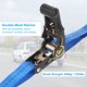 thumbnail image 4 of Correas de sujeción para transom de remolque de barco 1"x3.3', correas ajustables de trinquete de 1763lbs con gancho en S, azul, 4 of 7