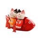thumbnail image 1 of GOOHOCHY 1 juego de adornos creativos de madera con forma de pareja de dibujos animados, gatos pescadores, manualidades, minibanco de peces, adornos de escritorio, decoración para el hogar,, 1 of 8