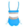 thumbnail image 6 of Women High Waisted Bikini Sets Two Piece Swimsuit for Women Tummy Control Swimsuits Color Block Drawstring Bathing Suit, 6 of 6