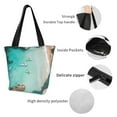 thumbnail image 4 of Balery Turquoise Beach Kayaking Bolsa de Hombro con Diseño, Bolsa Grande y Duradera, Bolsa Versátil para Compras, 4 of 6