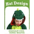 thumbnail image 3 of Dinosaur Onesie Pajama Kids Unisex Animal Costumes Polyester One-Piece Sleepwear for Boys and Girls 10-12Years, 3 of 6