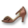 thumbnail image 3 of FLORAL Elisa Women's Wide Width Evening Dress Shoes for Wedding, Prom, & Dinner BRONZE 6.5, 3 of 6