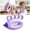 Purple, variant on Silicone Hand Grip Strengthener Finger Exercise Resistance Trainer Ergonomic Fine Motor Skills Tool for Boys Girls Home, School, Hand Therapy & Sports Performance Use