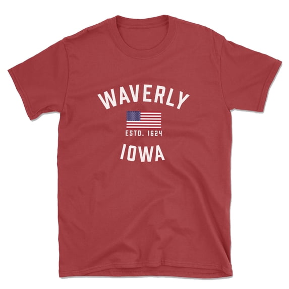 Waverly Iowa Patriot Men's Cotton T-Shirt