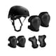 thumbnail image 5 of Conjunto de engranajes de protección de casco para bicicletas 7x para niños, almohadillas para el impacto del casco de skateboard, cómodas aletas de Negro, 5 of 8