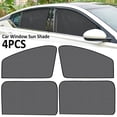thumbnail image 1 of 4PCS Car Window Sun Shades UV Protection Front/Rear Window Screen Shade Car Curtain with Magnetic Sunshine Blocker Car Privacy Shield Auto Interior Accessories Reduce Glare for Most Cars, 1 of 10
