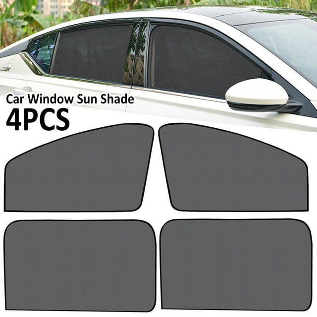 4PCS Car Window Sun Shades UV Protection Front/Rear Window Screen Shade Car Curtain with Magnetic Sunshine Blocker Car Privacy Shield Auto Interior Accessories Reduce Glare for Most Cars