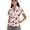 Bow and Red Heart Cherry, variant on Short Sleeve Golf Shirts for Women 1/4 Zip Quick Dry Fit V Neck Golf Tops Golf Ball Fire Club Blue Print Lightweight Polo Shirts Pullover Workout Athletic Tops, M