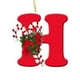 thumbnail image 1 of Personalized Acrylic Christmas Tree Ornaments Alphabet Letter Decorations with Santa Hat Design for Party Xmas Decoration Pendant Hanging Decor, 1 of 3