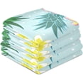 thumbnail image 4 of Kitchen Towels Pineapple & Flowers Pattern Cleaning Towel Absorbent Hand Towels Tea Towels for Home Restaurant Dish Clean 28" x 18", 4PCS, 4 of 7