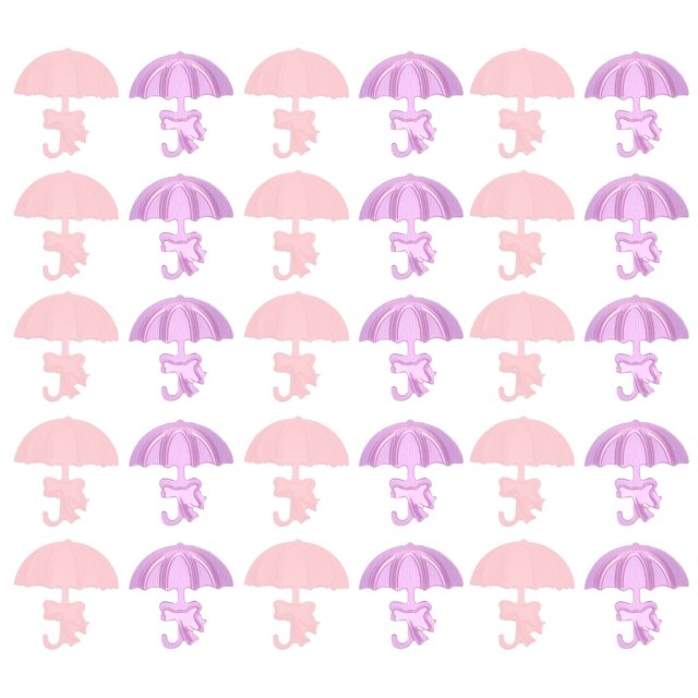 Weiweiguan 3 Packs Creative Umbrella Shape Confetti Baby Shower Confetti Party Accessory