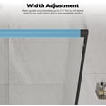 thumbnail image 2 of EastVita 72 inch W and 60 inch H Double Sliding Shower Door Aluminum Alloy Shower Enclosure with Dual Sliding Doors with Easy Clean 6MM Tempered Glass Rust-Proof Space Saving Design Matte Black, 2 of 6