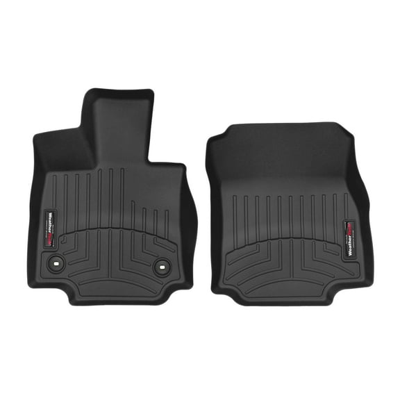 WeatherTech Custom Fit FloorLiners compatible with Toyota RAV4, Venza, RAV4 Hybrid - 1st Row (Driver & Passenger), Black