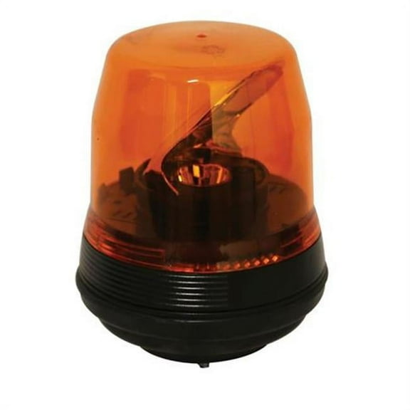 Ecco Rotating Beacon,Amber,Permanent,6" dia. EB7816A