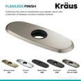 thumbnail image 4 of Kraus BDP02SFS Deck Plate for Bathroom Faucet Spot Free - Stainless Steel, 4 of 4