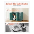 thumbnail image 2 of Cat Enclosure Furniture, 41.3" Litter Box Cabinet, Self-Cleaning, w/Drawer & Divider, Fits Automatic Litterboxes, Vintage Green, 2 of 9