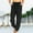 Black, variant on Womens Pants Women's Fashion Casual Solid Color High Waist Lace-up Loose Trousers Plus Size Long Pants Black L