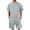 Gray, variant on Xzbqbs Mens 2 Piece Outfits Waffle Knit Sets Crewneck T Shirt and Elastic Waist Drawstring Shorts Fashion Summer Tracksuits for Men