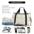 thumbnail image 5 of Bingfone Mini Wildflower Watercolor Print Travel Duffel Tote Bag,Waterproof Shoulder Weekender Bag For Women and Men Swim Sports Travel Gym Bag，Foldable and expandable bag Lightweight, 5 of 7