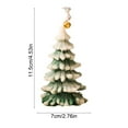 thumbnail image 3 of Anhility Christmas Tree Candles Xmas Wax Scented Candles 4.53" x 2.76" Xmas Tree Shaped Wax Aromatherapy Candle for Christmas Home Table Holiday New Year Party Decorations (Green), 3 of 6