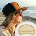 thumbnail image 4 of 3Pcs Wood Hat Patch Burlywood Blank MDF Truck Caps Personalized Thin Boards Patches Layout Templates, 4 of 9
