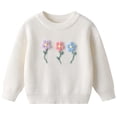 thumbnail image 2 of JAJAHO Baby And Toddler Girls Sweaters 3 Flowers Embroidered Fall Winter Long Sleeve Knitted Pullover Tops 3M-8Y, 2 of 8