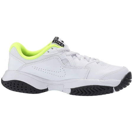 Nike Kids NikeCourt Jr. Lite 2 Tennis (Little Kid/Big Kid) White/Black/Volt