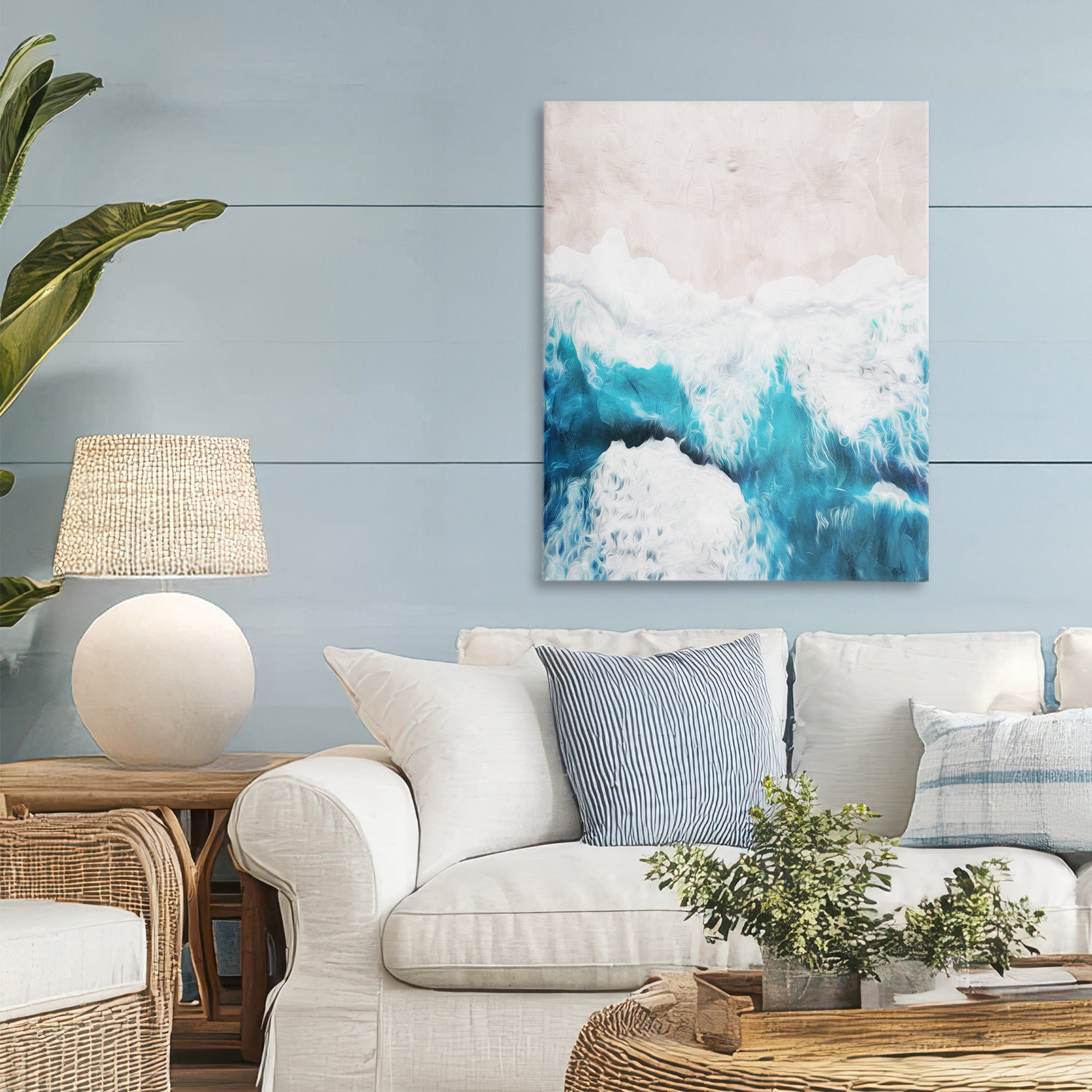 Stupell Industries On The Beach Aerial Canvas Wall Art, design by Milli Villa