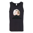 thumbnail image 2 of Wild Bobby, Hip Marilyn Monroe Portrait Classic Beauty Pose, Famous People, Men Graphic Tank Top, Black, XX-Large, 2 of 4