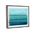 thumbnail image 3 of Stupell Industries Turquoise Gradient Shape Painting Graphic Art Luster Gray Floating Framed Canvas Print Wall Art, Design by Allie Corbin, 3 of 6